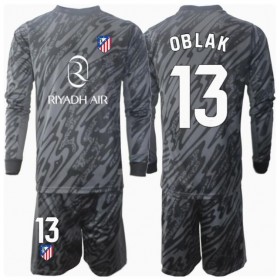 Atletico Madrid Jan Oblak #13 Målvakt Hemmakläder Barn 2024-25 Långärmad (+ Korta byxor)